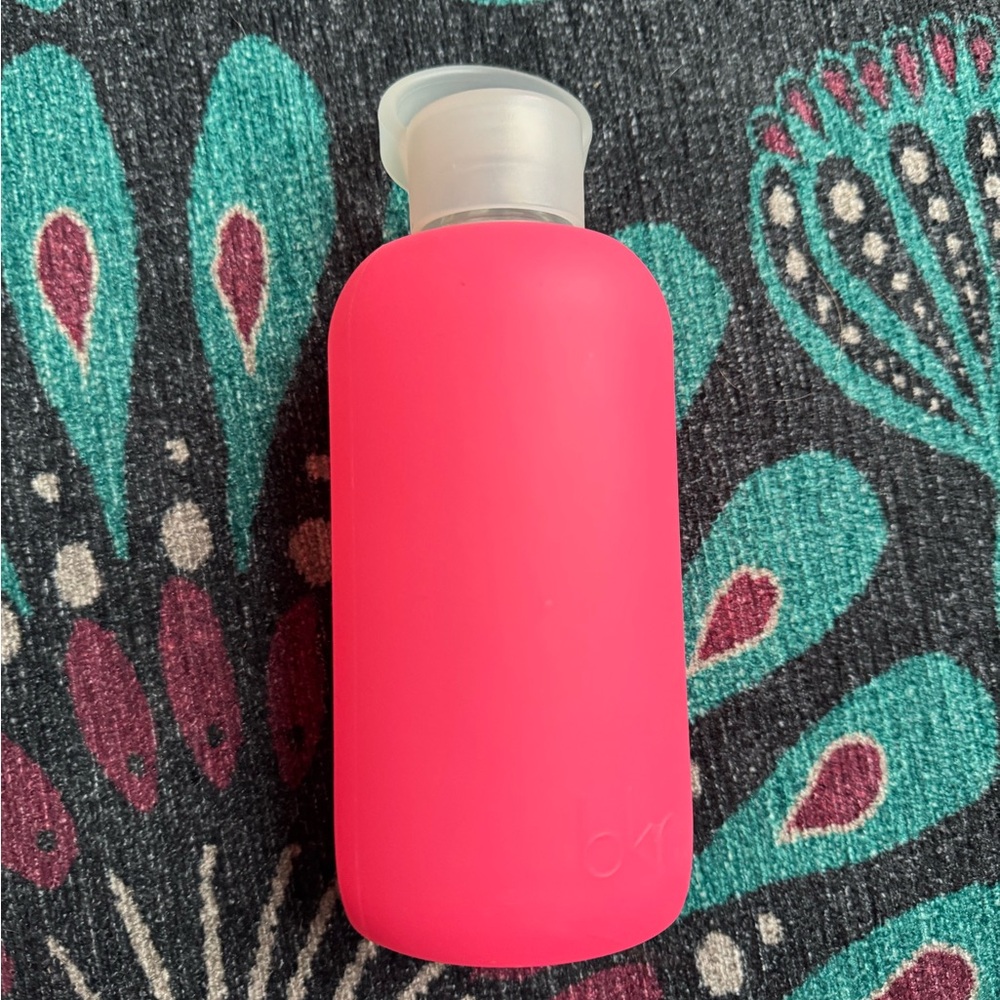 Bright Pink Silicone BKR Bottle